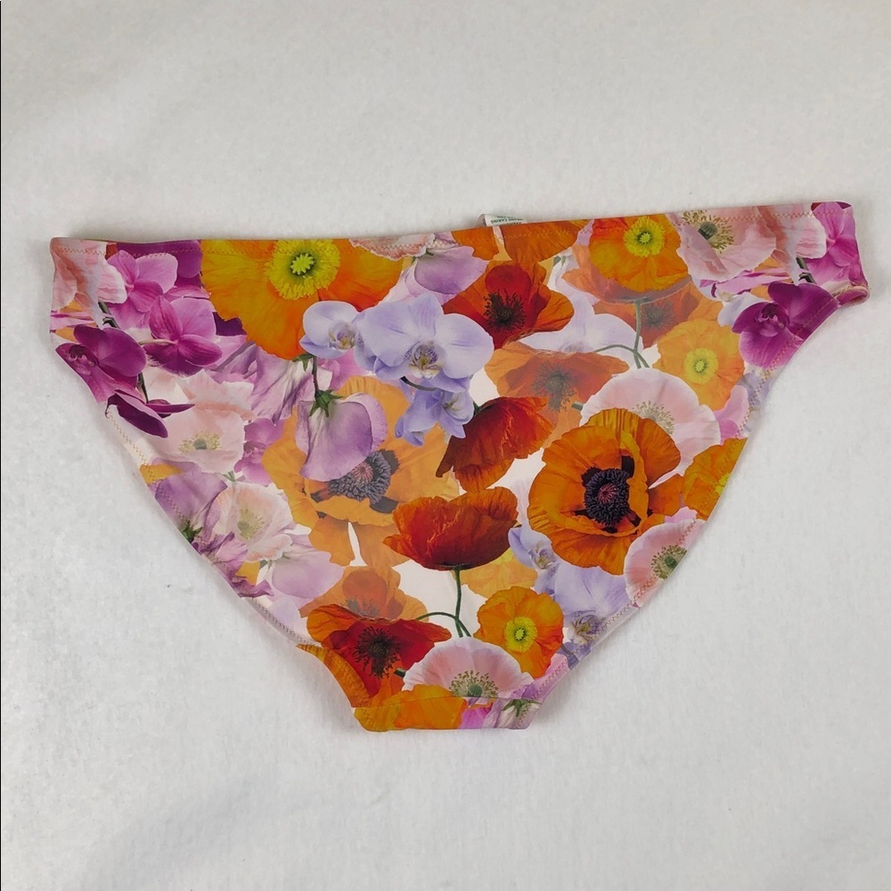 Aerie Floral Swim Bikini Bottom in Orange and Pink Sz XL (S1) - Picture 5 of 5